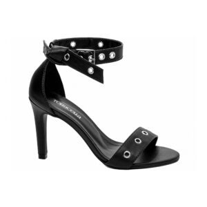 Sandália Feminina Salto Fino Com Fivela Confortável Original