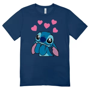 Camisa Feminina Baby Look Stitch in Love